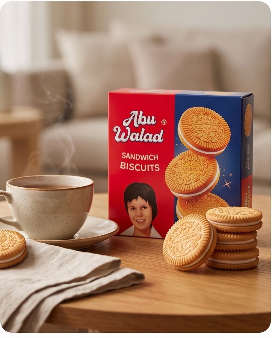 Abu walad sandwich biscuits