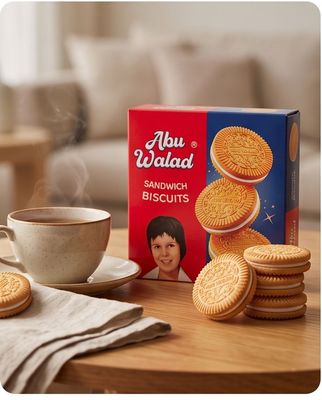 Abu walad sandwich biscuits
