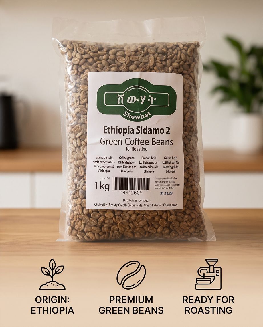ethiopian coffee ቡና ቡን 1kg