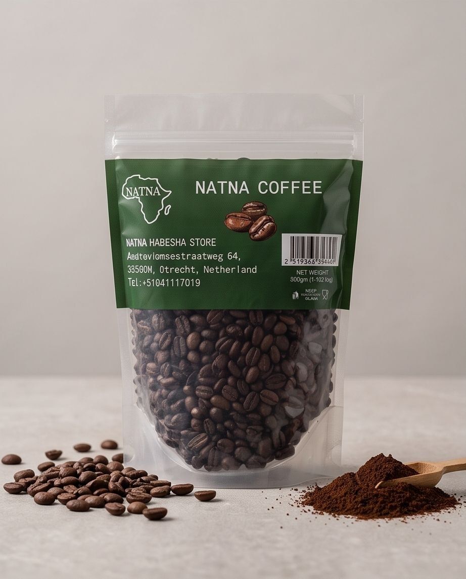 ethiopian rosted coffee የተቆላ ቡና 250g