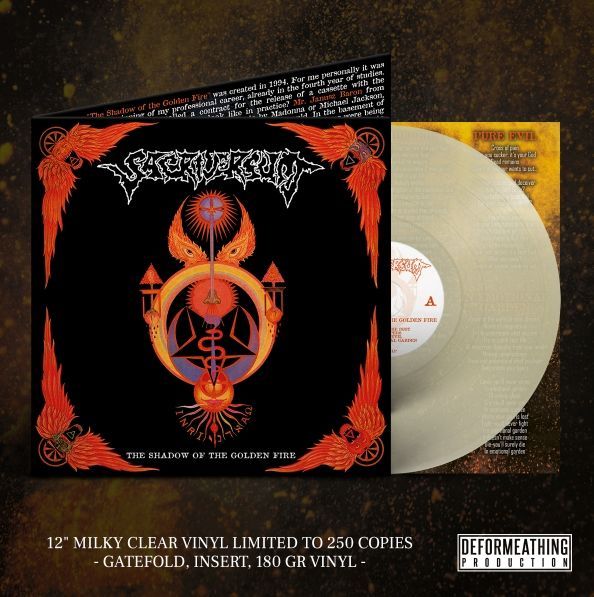 SACRIVERSUM The Shadow Of The Golden Fire LP (MILKY CLEAR)
