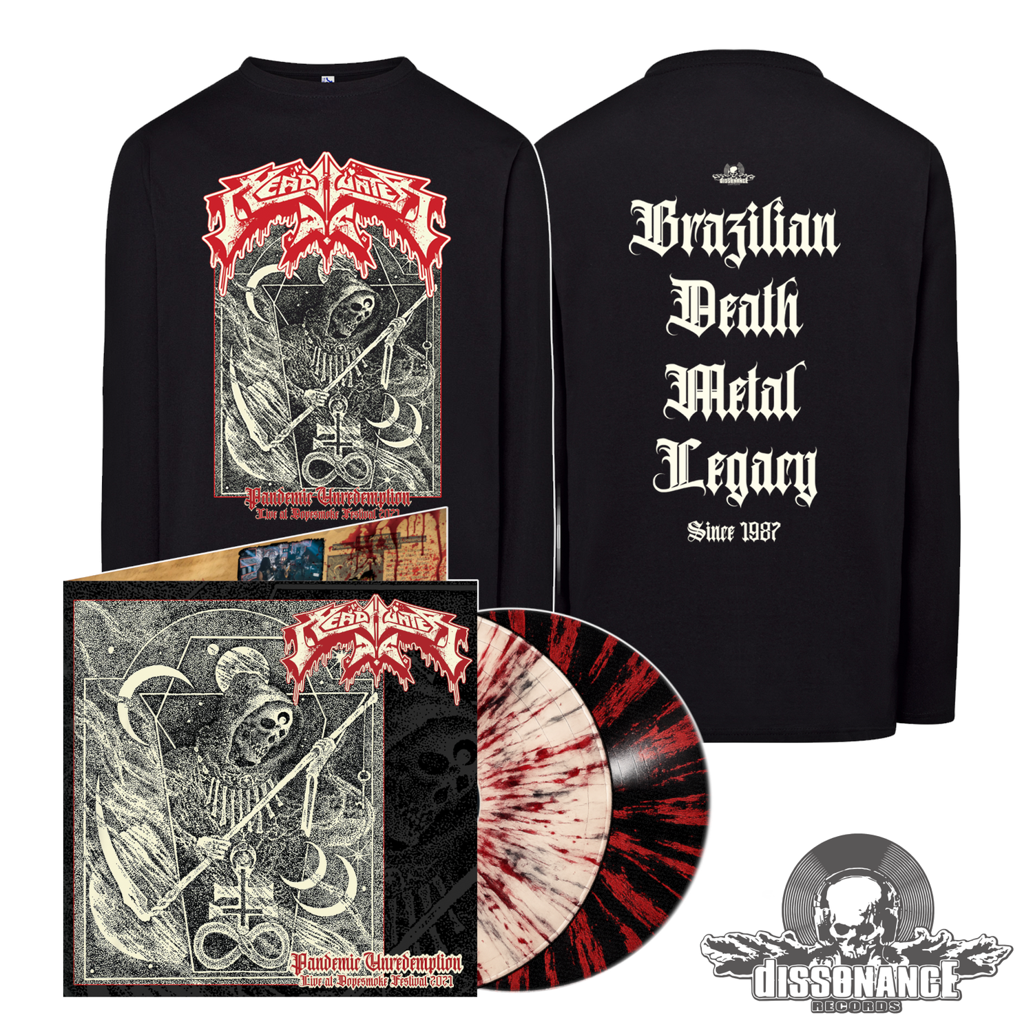 [PRE-ORDER] Headhunter D.C. – Pandemic Unredemption LP + LONGSLEEVE Bundle