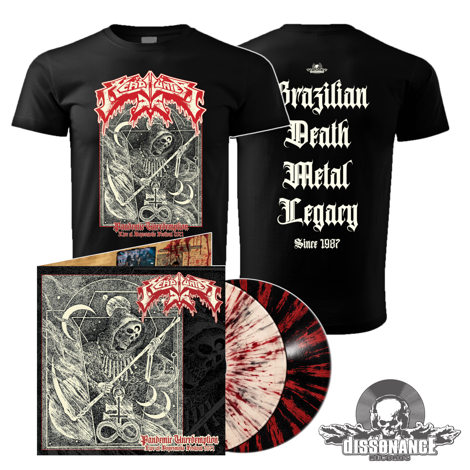 [PRE-ORDER] Headhunter D.C. – Pandemic Unredemption LP + T-SHIRT Bundle