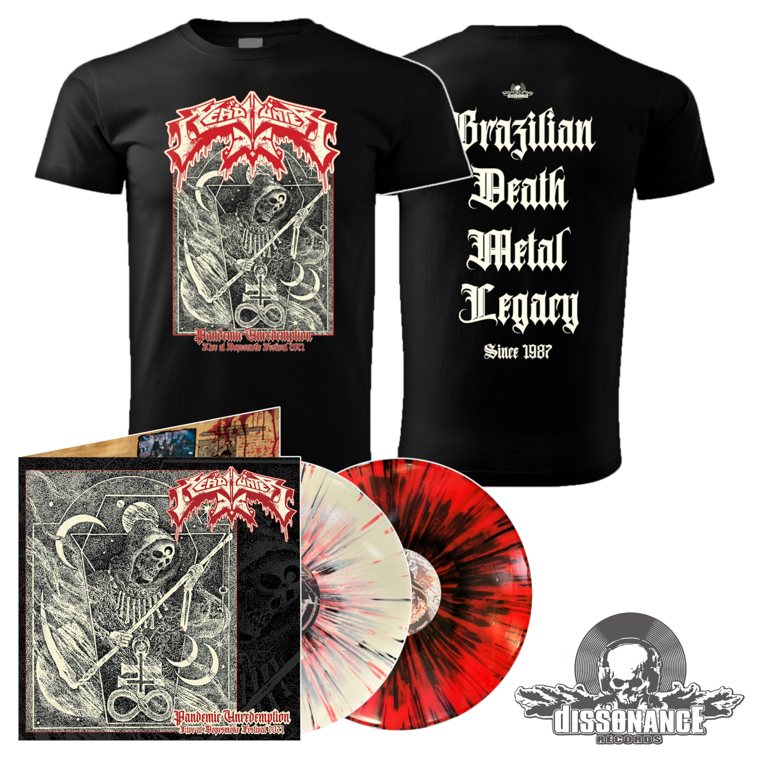 HEADHUNTER D.C. – Pandemic Unredemption LP + T-SHIRT Bundle