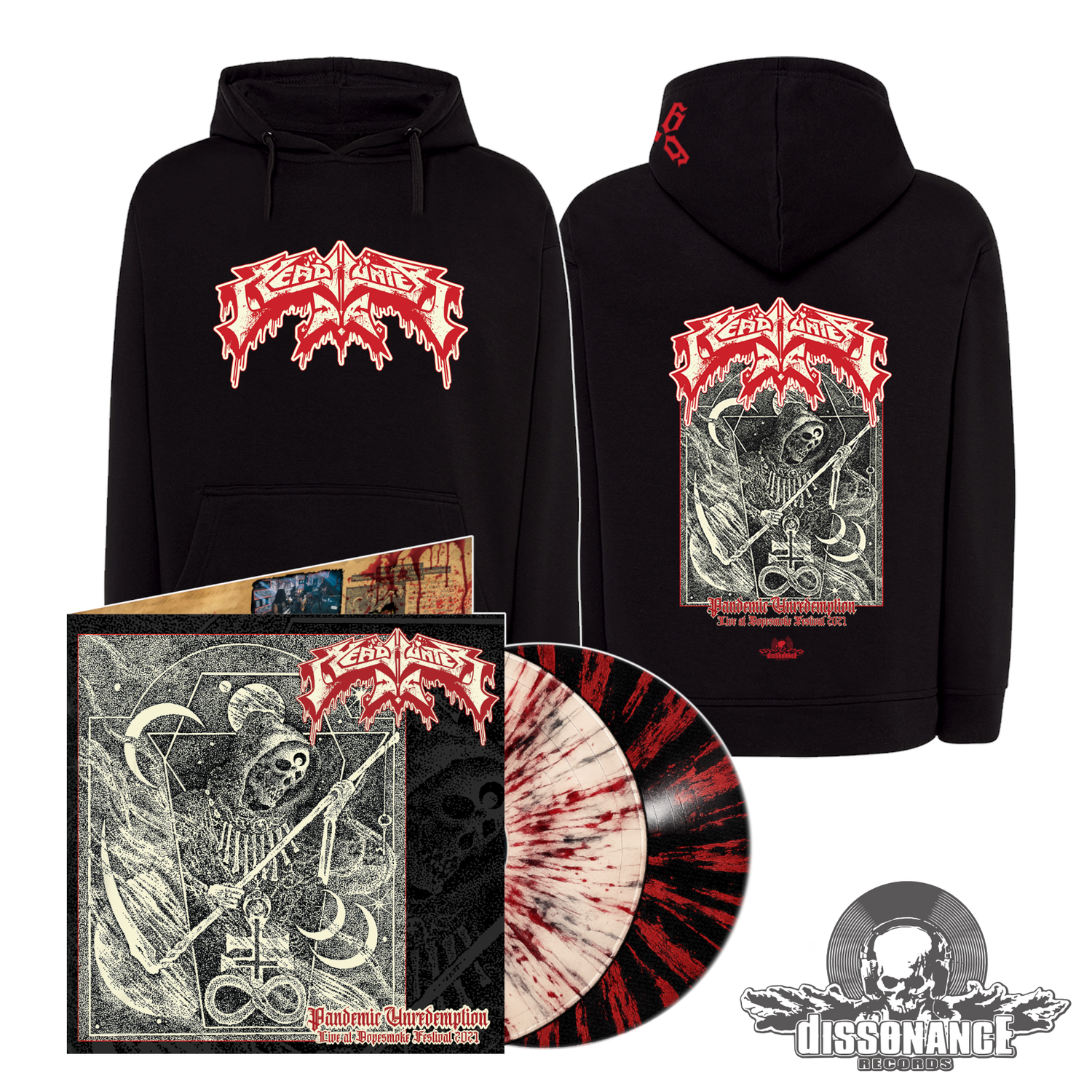 [PRE-ORDER] Headhunter D.C. – Pandemic Unredemption LP + HOODIE Bundle