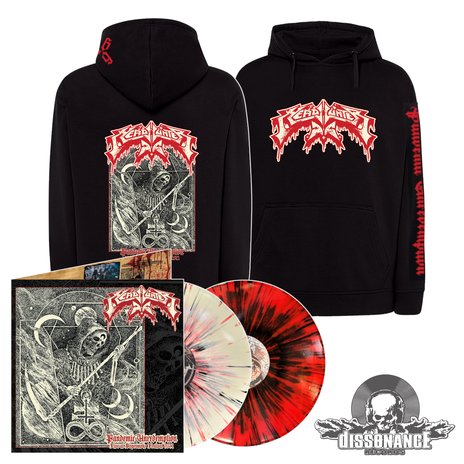 HEADHUNTER D.C. – Pandemic Unredemption LP + HOODIE Bundle