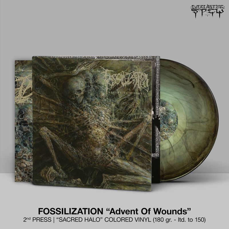 FOSSILIZATION – Advent Of Wounds LP (Sacred Halo Vinyl)