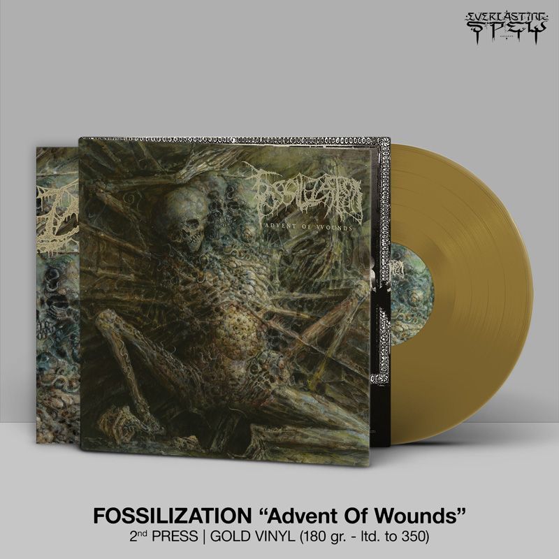 FOSSILIZATION – Advent Of Wounds LP (Gold Vinyl)