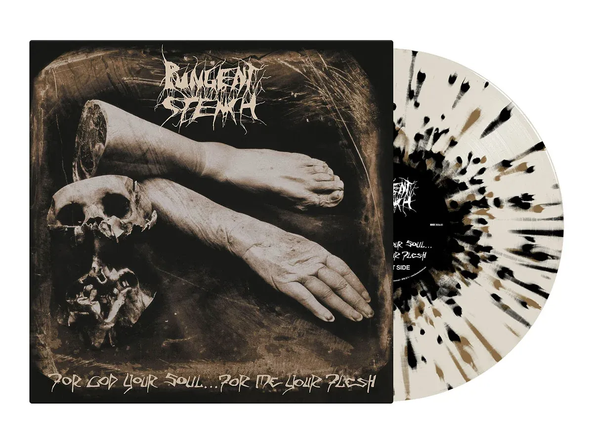 PUNGENT STENCH – For God Your Soul… For Me Your Flesh LP (Creme/Black/Gold Splatter)