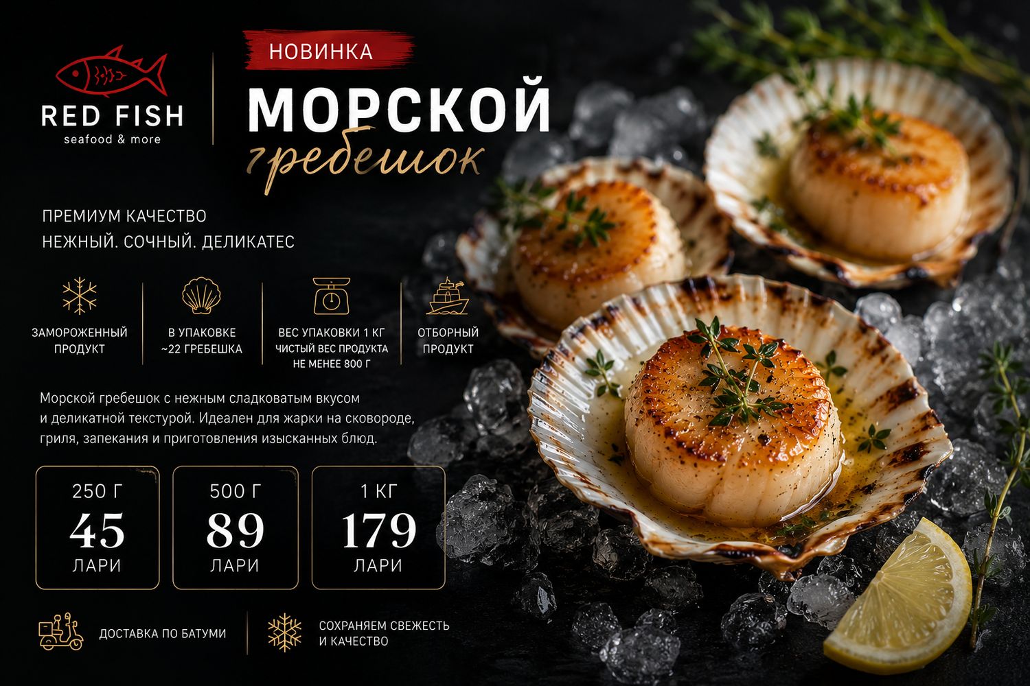 Гребешки 250гр