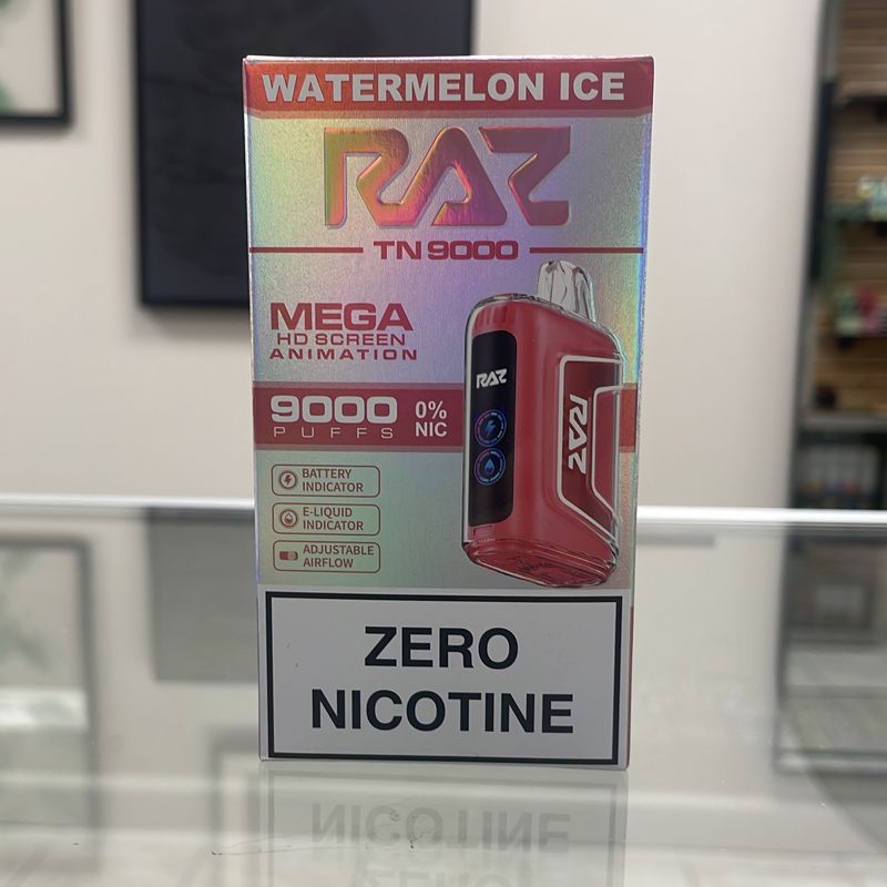 Raz 9K - Watermelon Ice Zero Nic