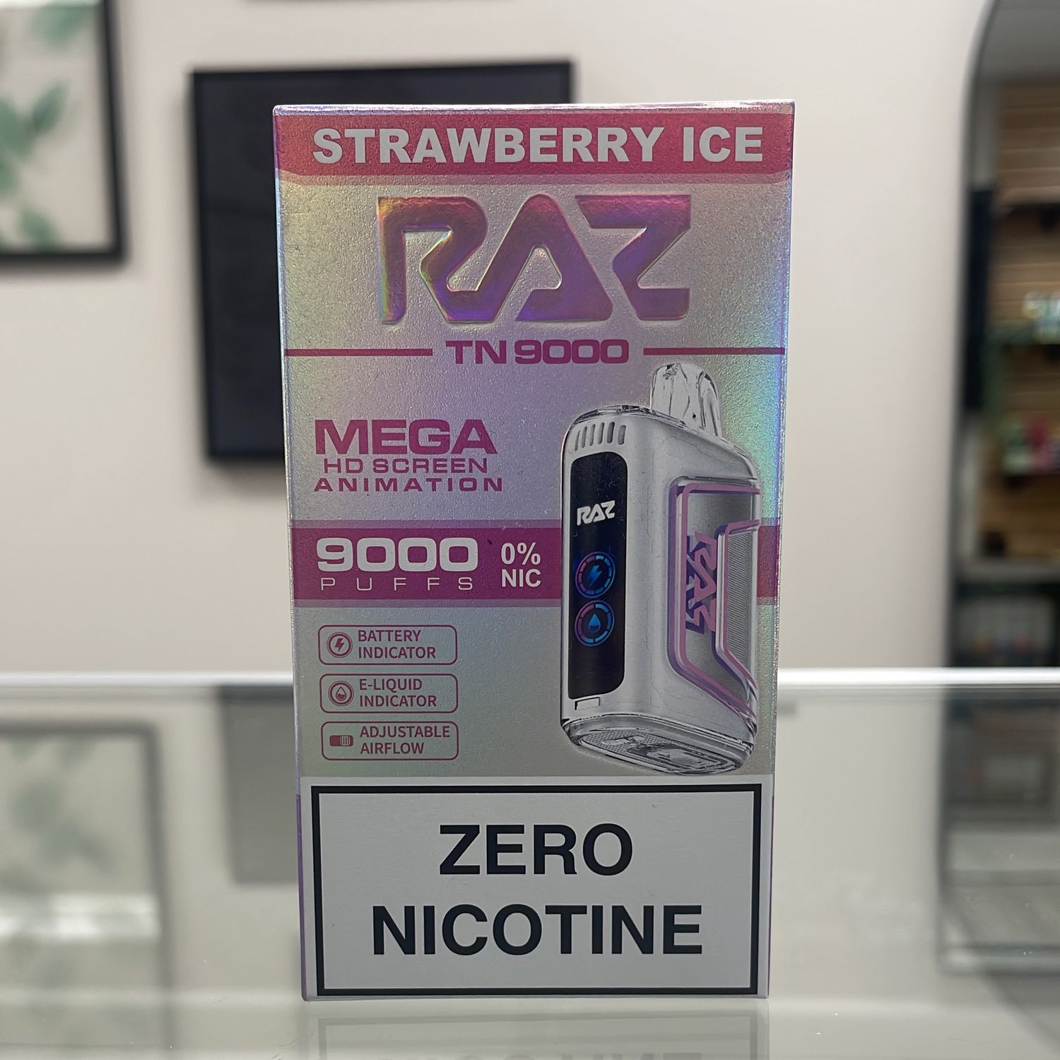 Raz 9K Strawberry Ice Zero Nic
