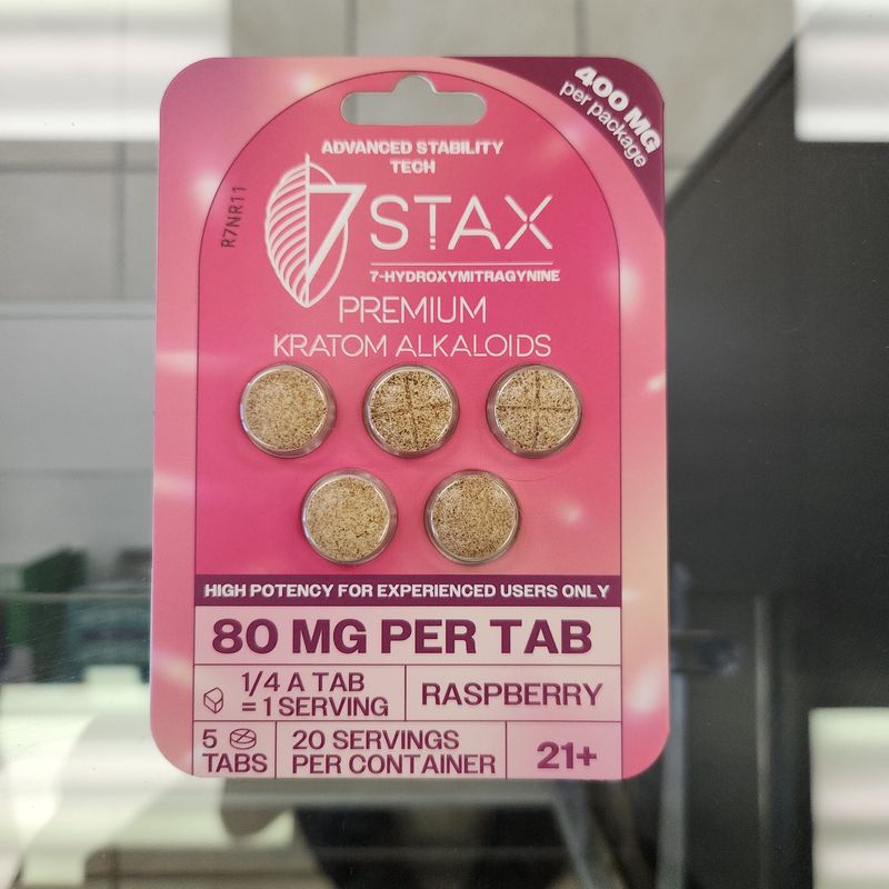 7Stax 80mg 5ct - Raspberry