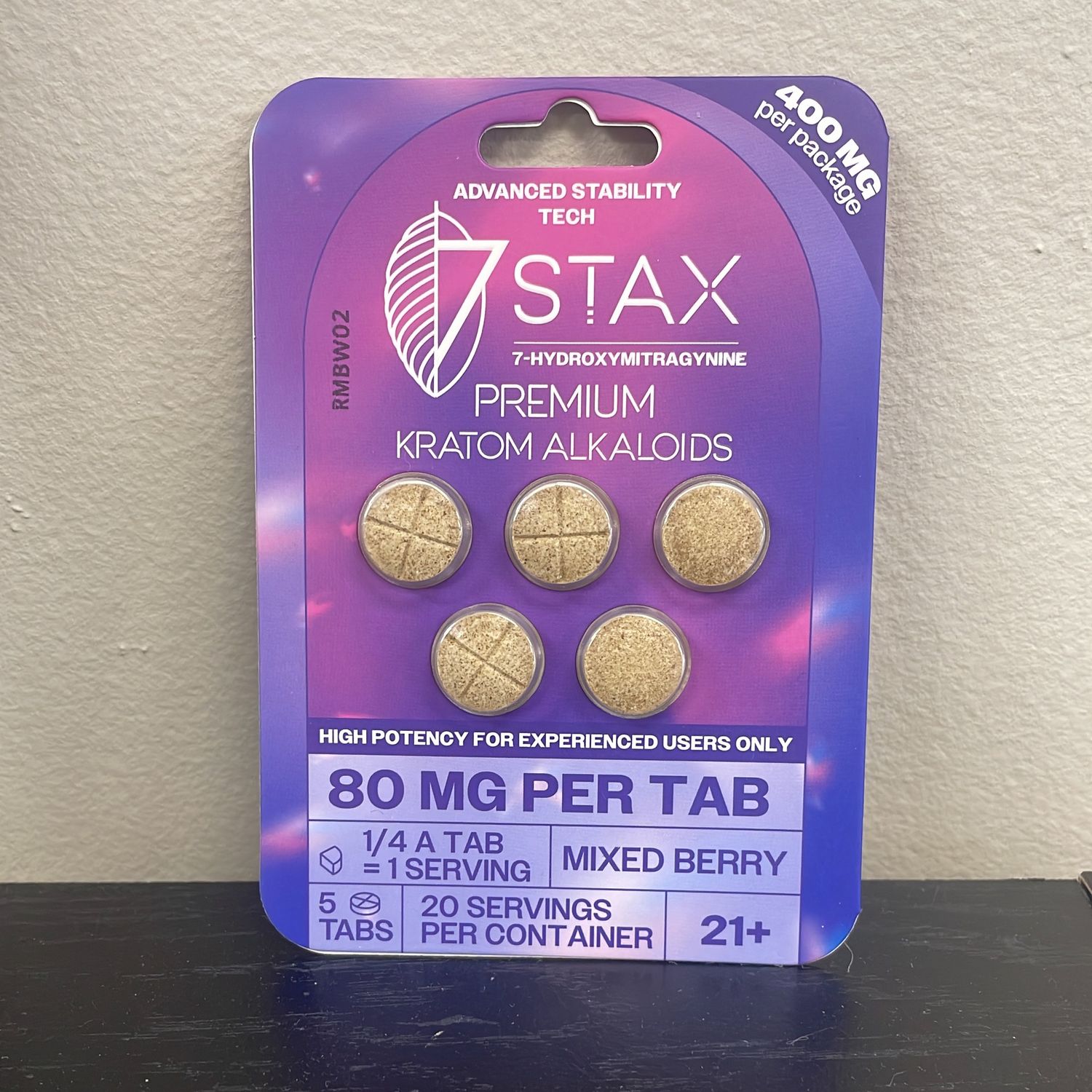 7Stax 80mg 5ct - Mixed Berry