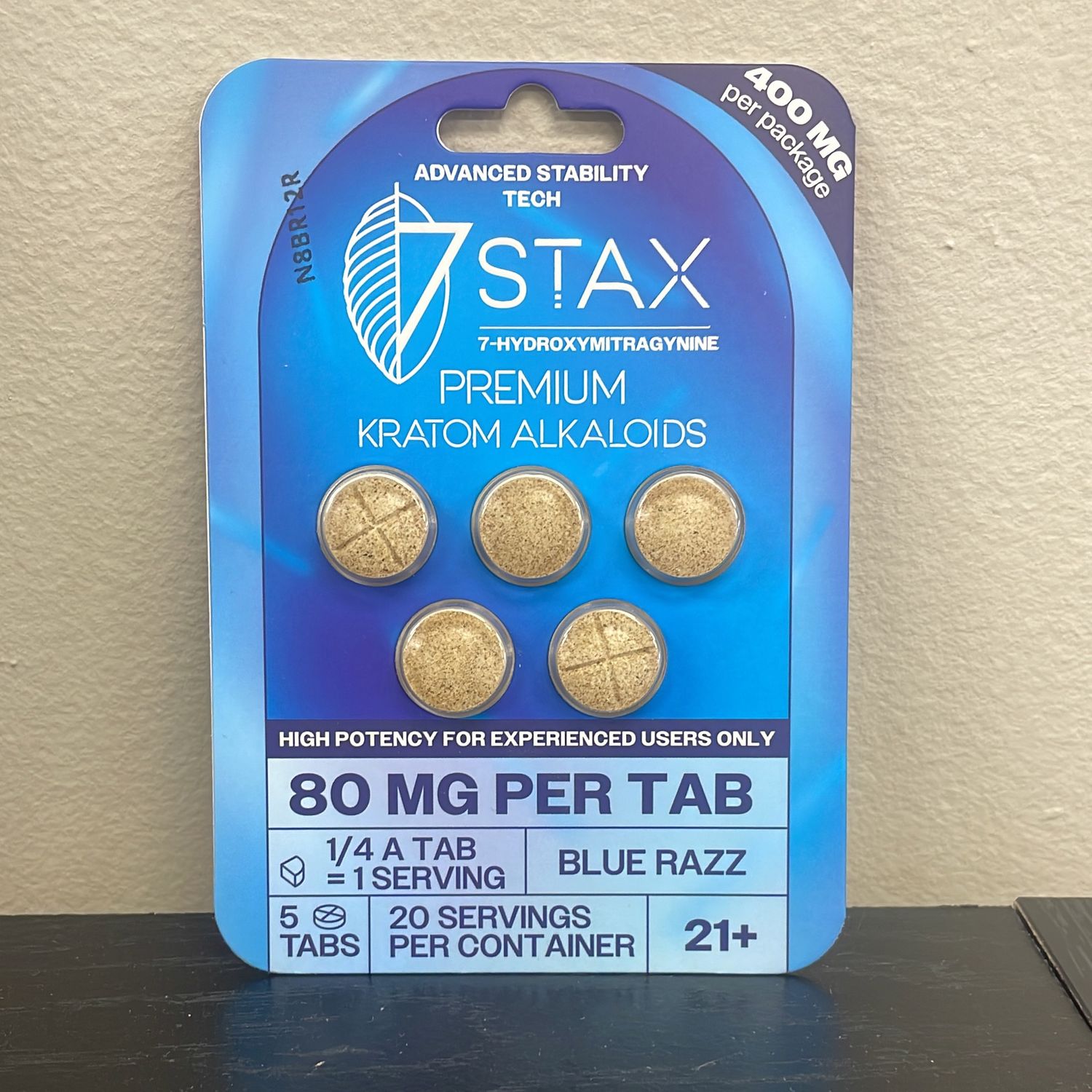 7Stax 80mg 5ct - Blue Razz