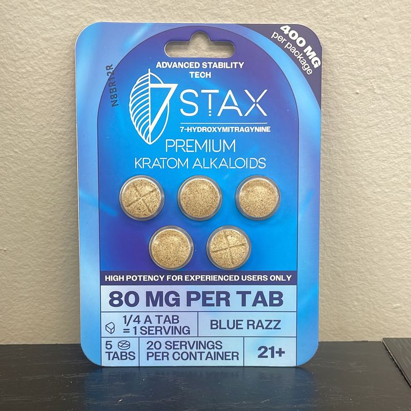 7Stax 80mg 5ct - Blue Razz 