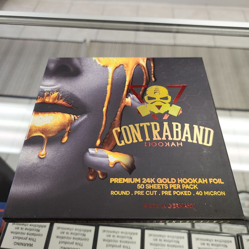 Contraband Gold Hookah Foil