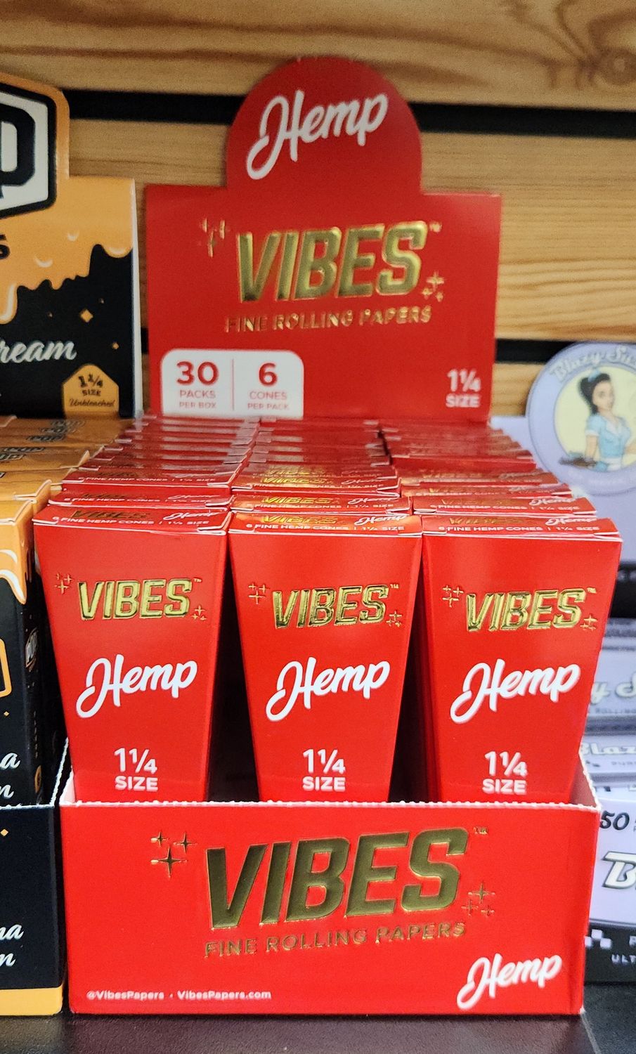 Vibes 1 1/4 Cones - Hemp