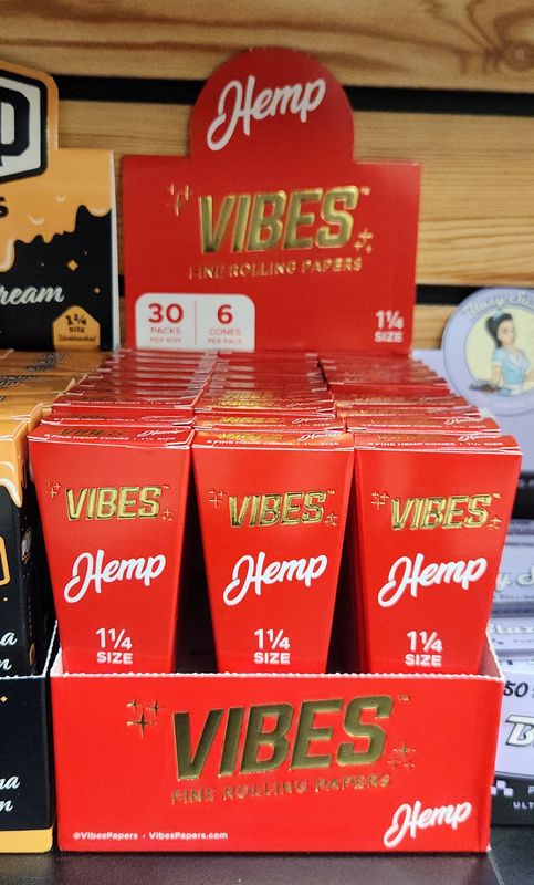 Vibes 1 1/4 Cones - Hemp