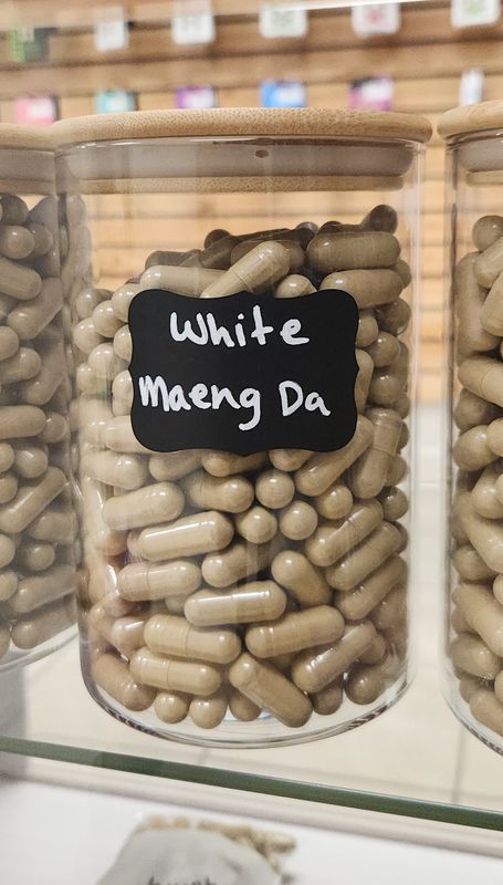 Kratom Capsules 1g - White Maeng Da