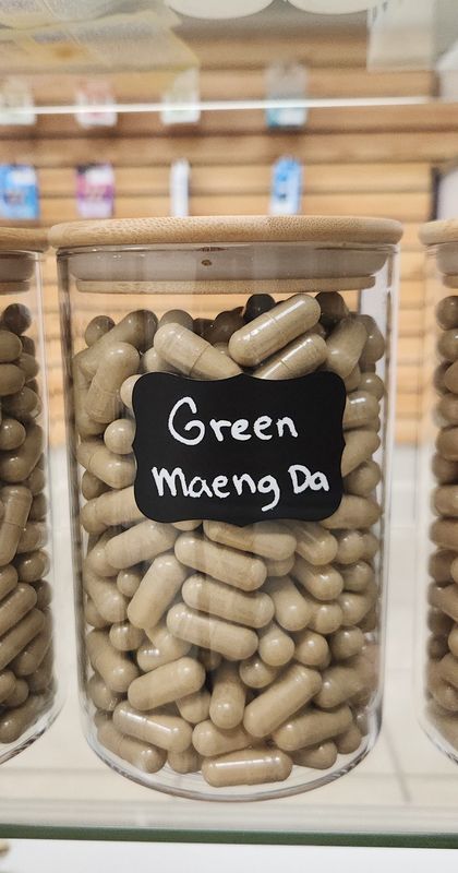 Kratom Capsules 1g - Green Maeng Da