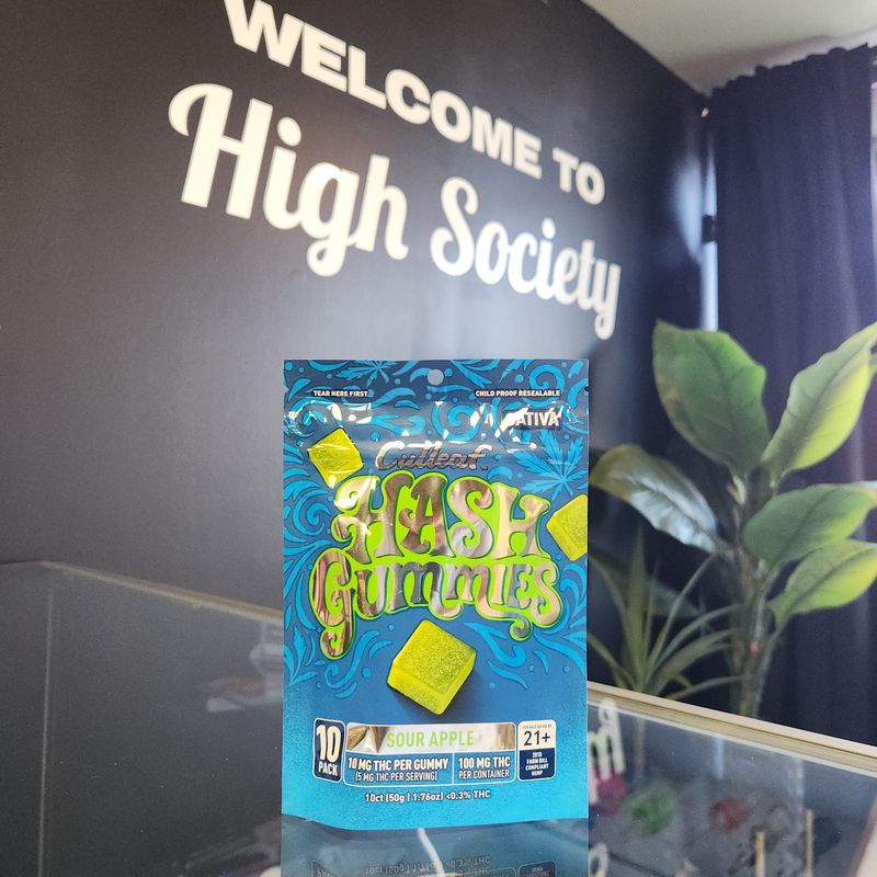Cutleaf Hash Gummies - Sour Apple