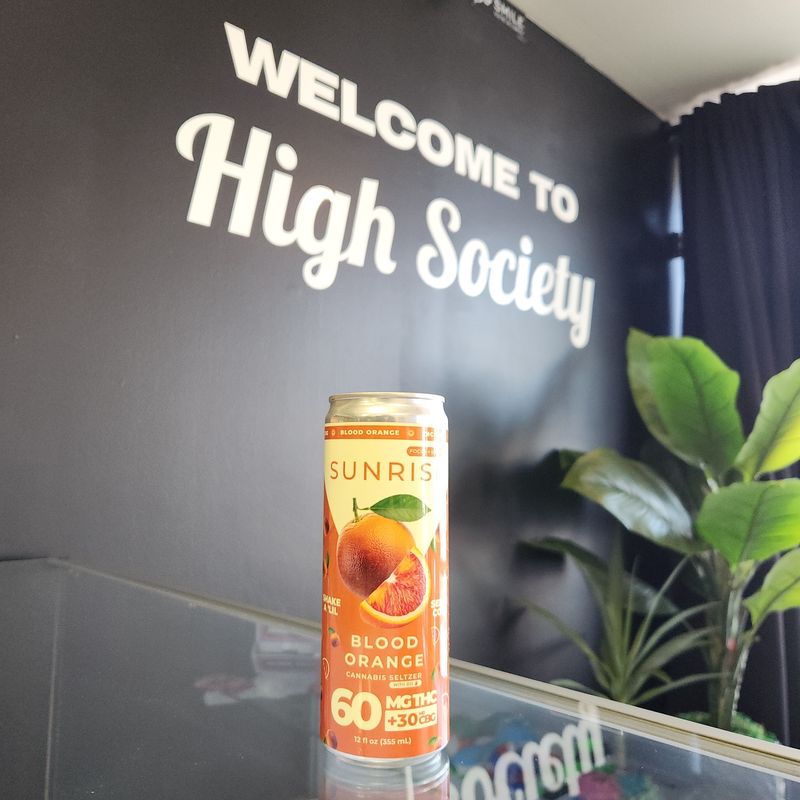 Sunrise Cannabis Seltzer 60mg - Blood Orange 
