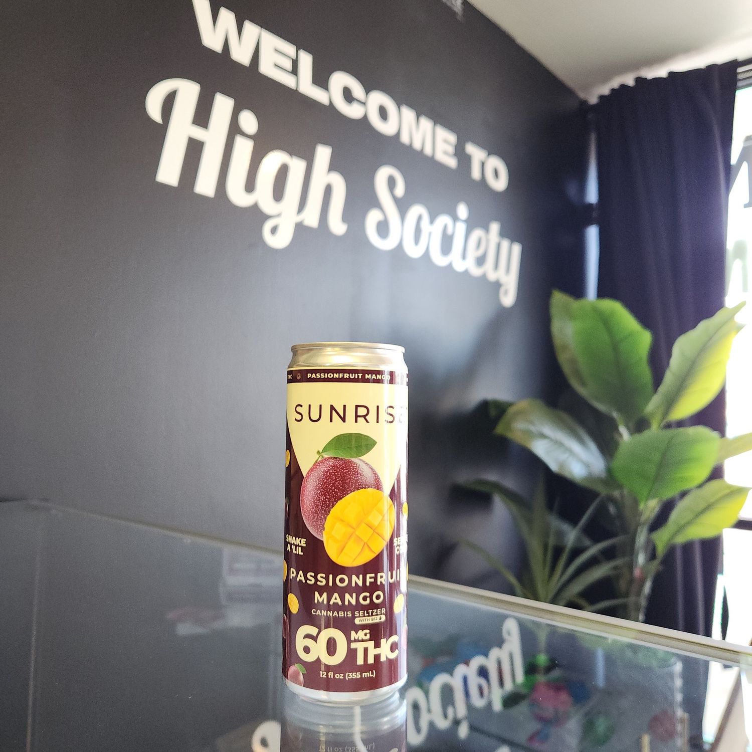 Sunrise Cannabis Seltzer 60mg - Passion Fruit Mango