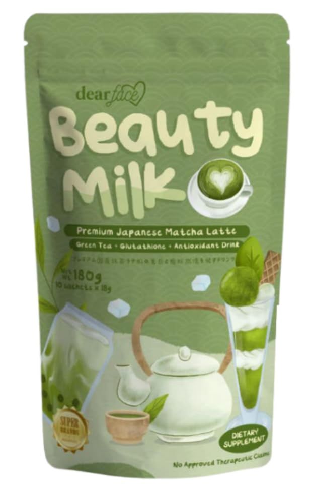 Beauty Milk Matcha Latte 180g, 10 sachets x18g