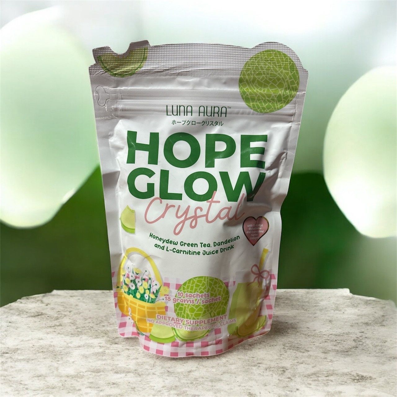 Hope Glow Crystal Honeydew 18g x 10 sachets