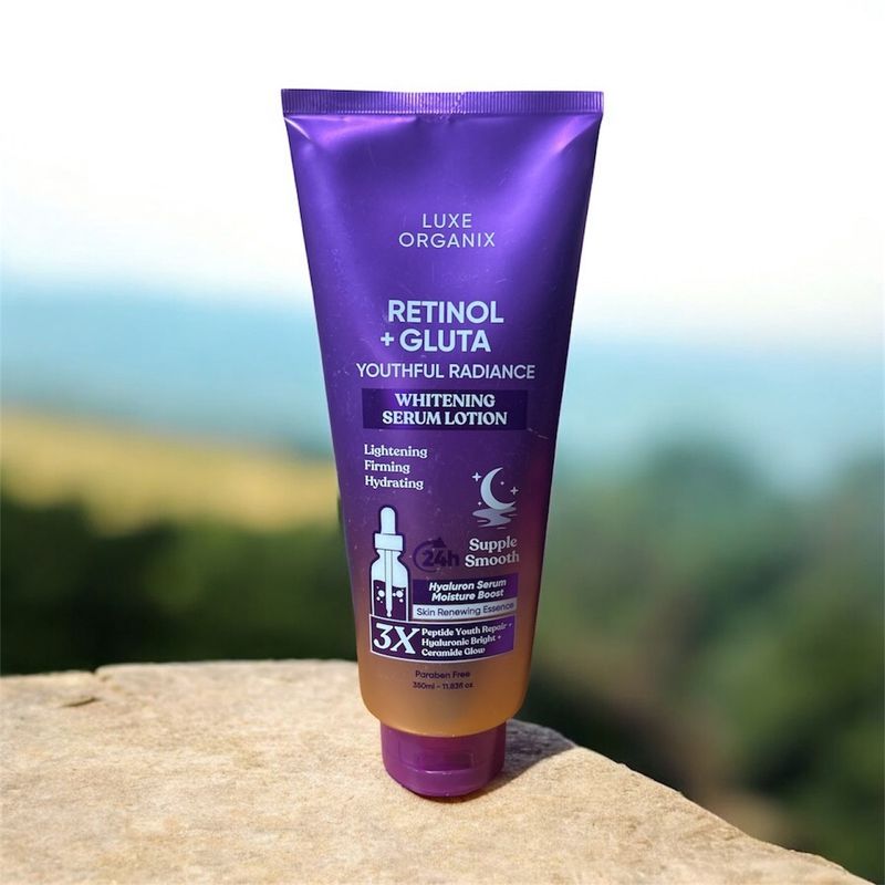 Luxe Organix Retinol+Gluta Whitening serum lotion 350ml