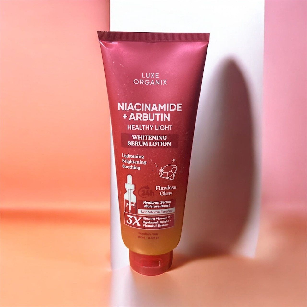 Luxe Organix Niacinamide+Arbutin Whitening serum Lotion 350ml