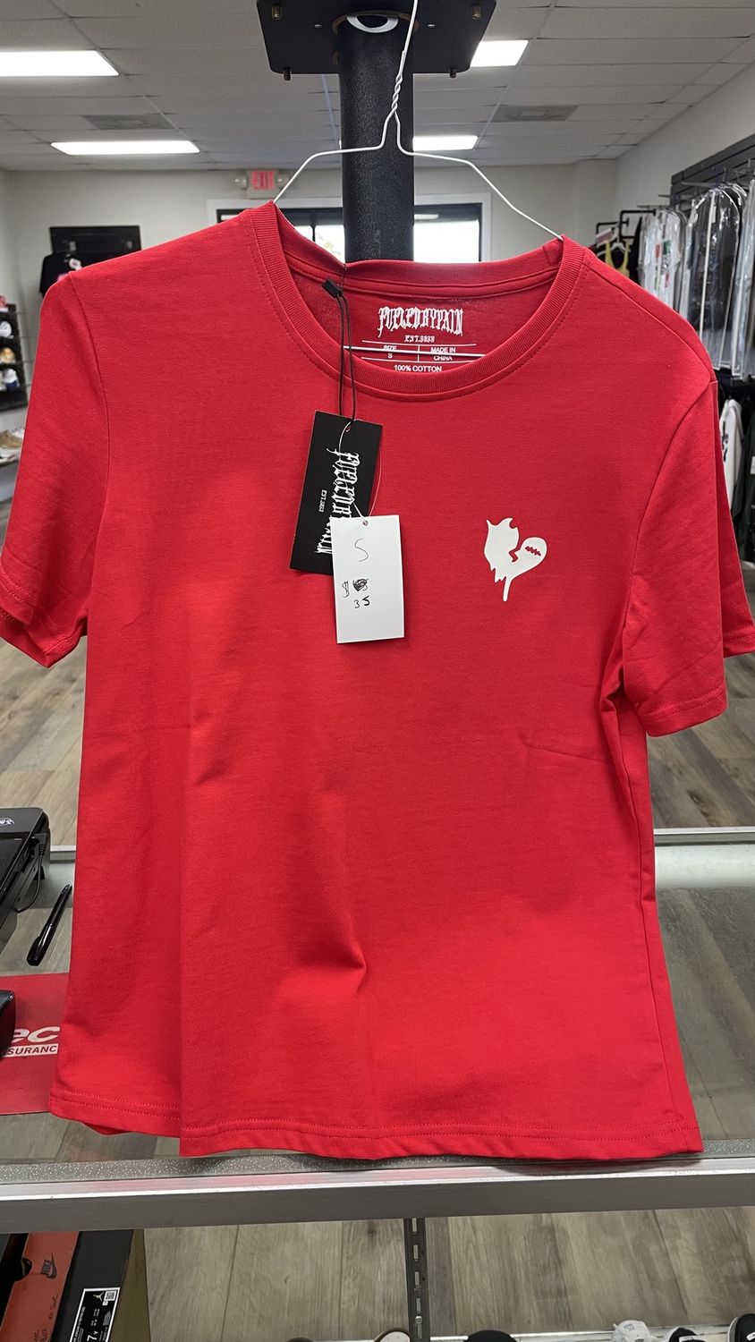 FUELED BY PAIN RED TSHIRTS