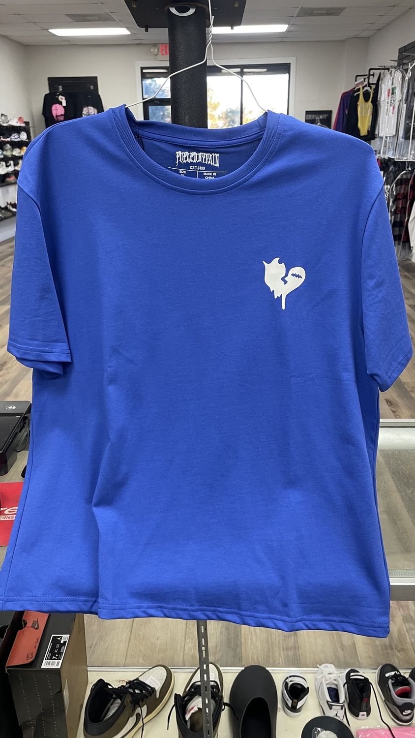 FUEL BY PAIN BLUE T SHIRTS