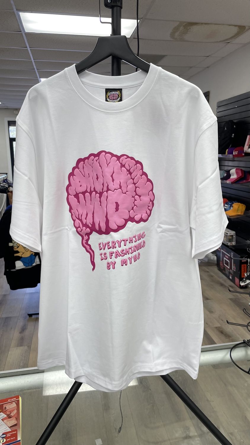 BROKN MIND T SHIRTS PINK LOGO