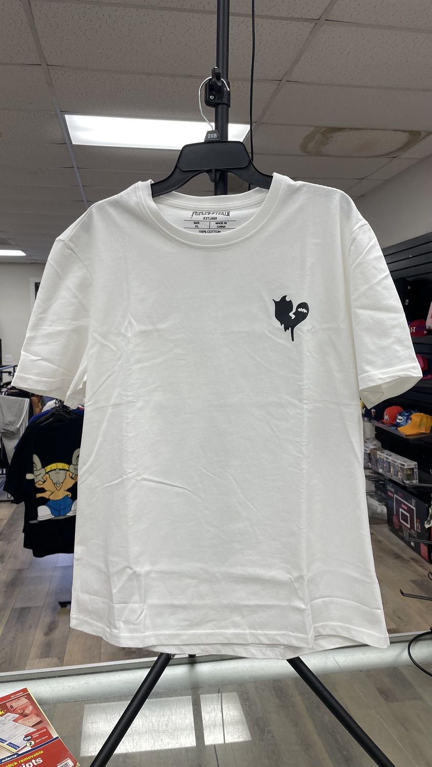 FUEL BY PAIN WHITE T SHIRT