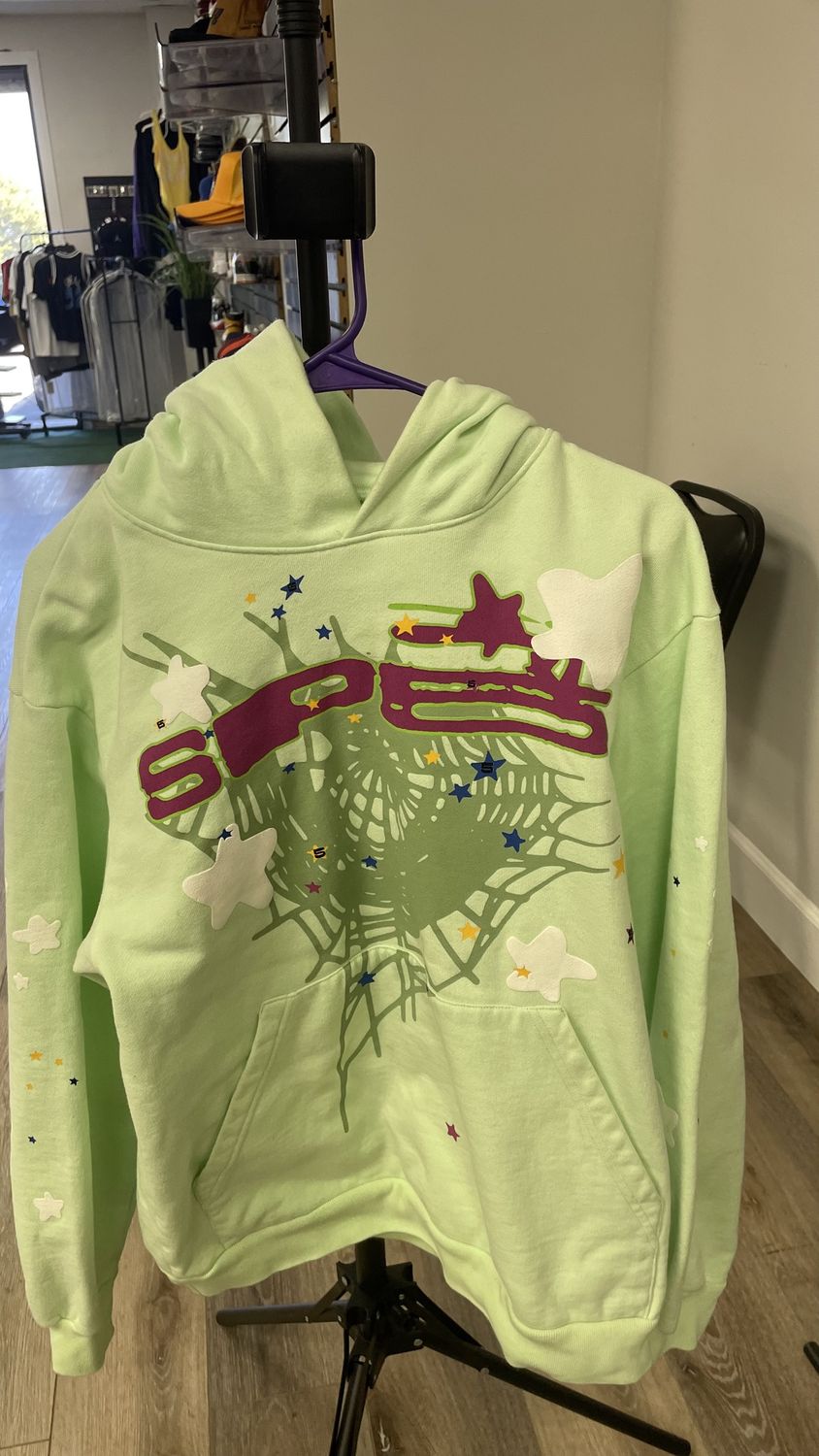 SPIDER HOODIE SMALL GREEN USED