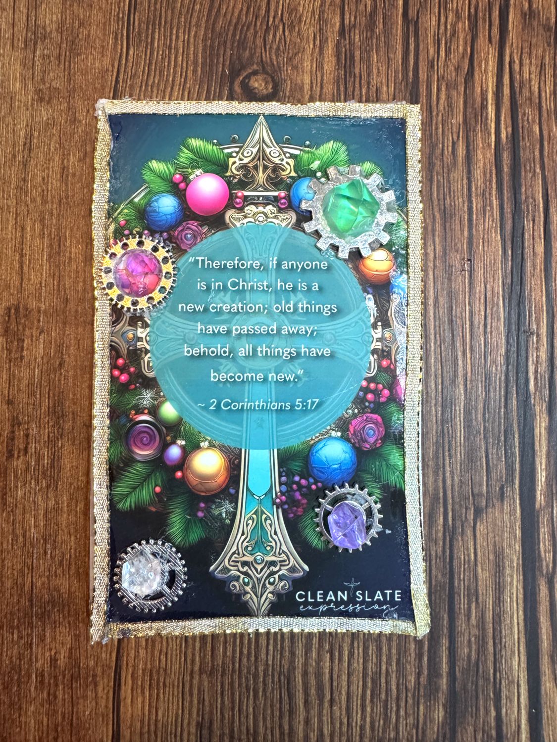 Scripture Card Christmas - 2 Cor. 5:17