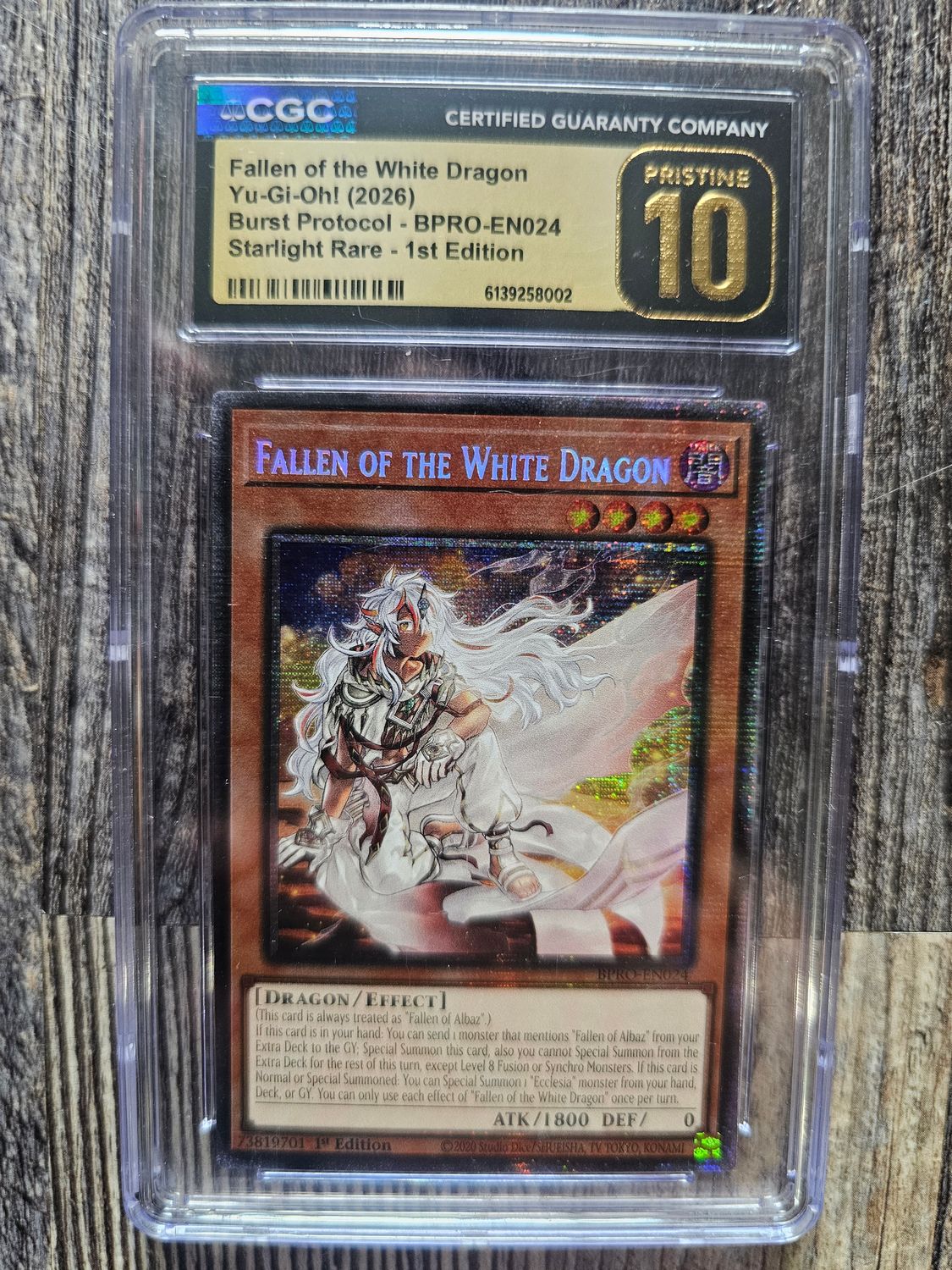 CGC PRISTINE 10, Fallen of the White Dragon (starlite)