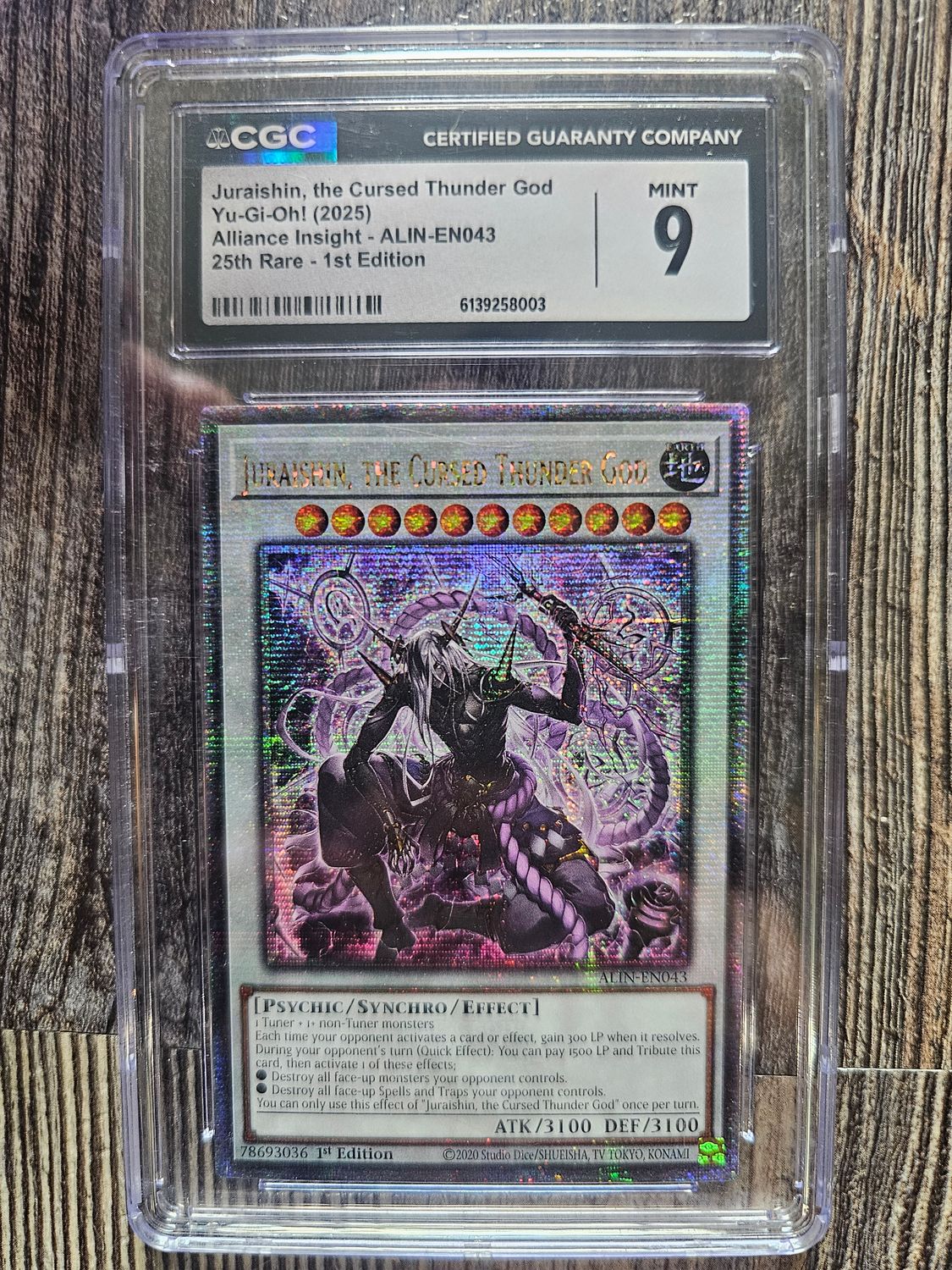 CGC mint 9 Juraishin, the Cursed Thunder God (QCR)