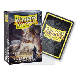 DRAGON SHIELD 100CT OUTE SLEEVES MATTE CLEAR