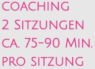 Coaching 2 Sitzungen 90 Min.  pro Sitzung