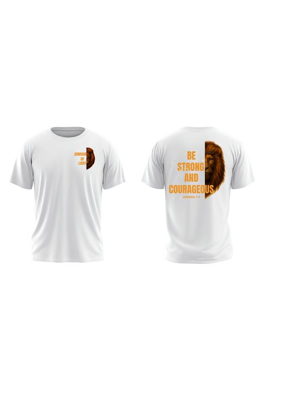 &quot;Wear Your Faith Boldly – The Lion of Courage Tee Inspired by Joshua 1:9&quot;