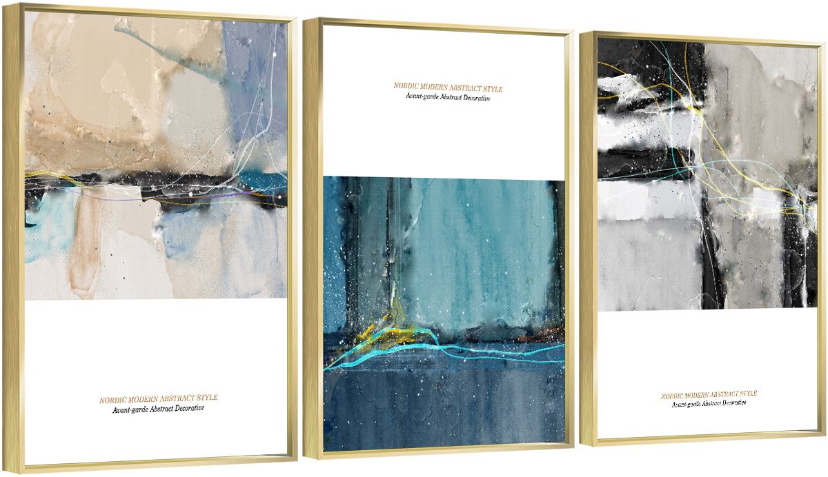 3-Panel Impressionism Canvas Wall Art �C 16x24