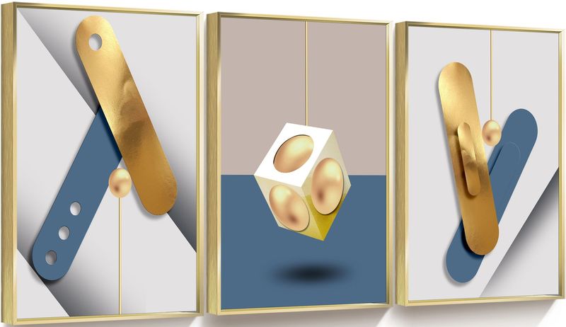 3-Panel Impressionism Canvas Wall Art for Home D��cor �C 16x24