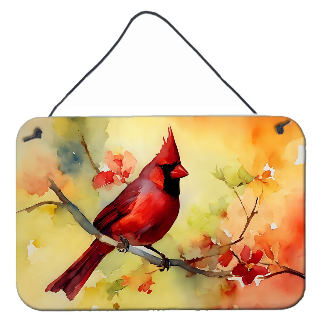 Cardinal Wall Hanging Metal Sign 8x12 �C Multicolor