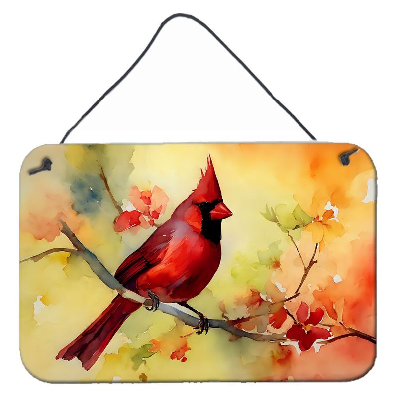 Cardinal Wall Hanging Metal Sign 8x12 �C Multicolor