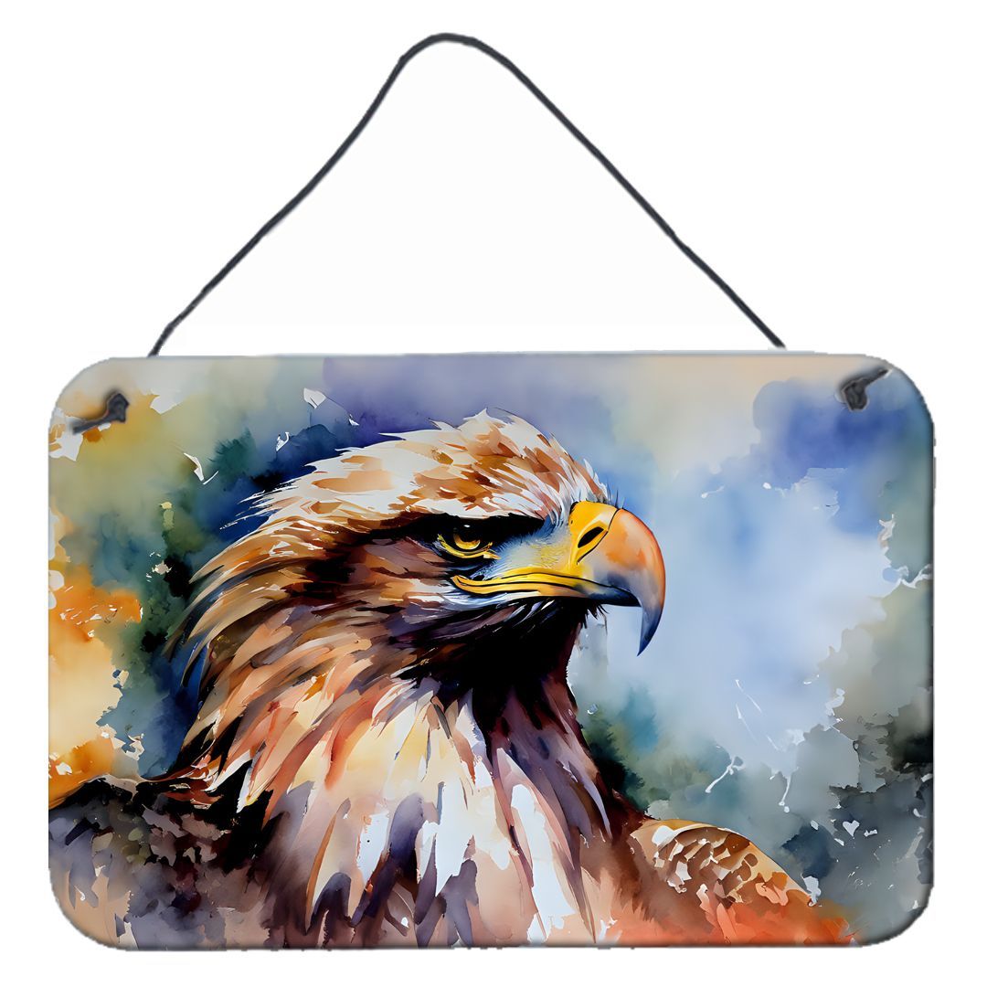 Eagle Wall/Door Hanging Metal Sign 8x12 �C Multicolor