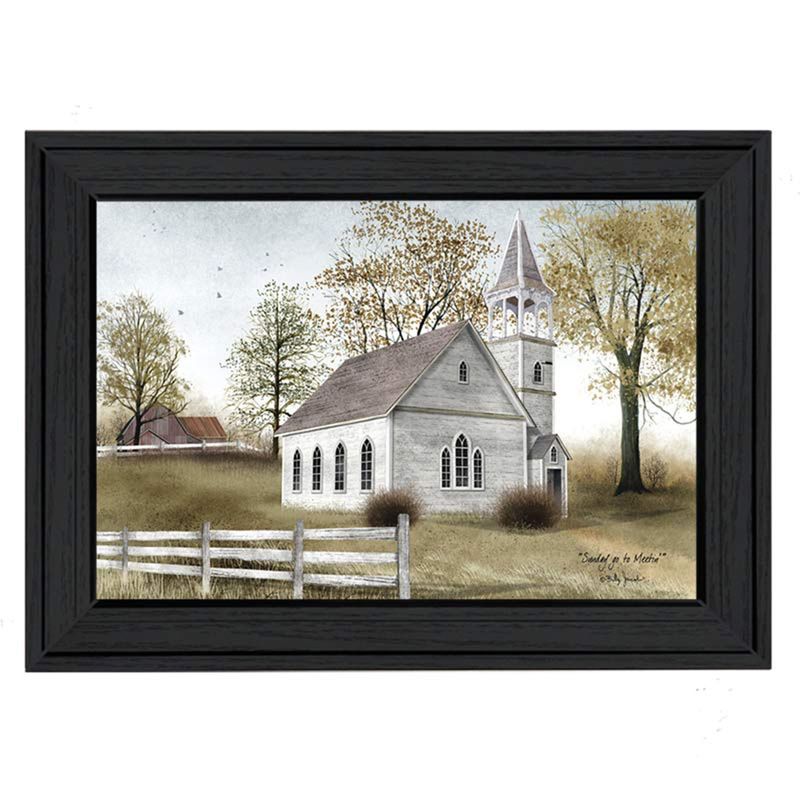 Sunday Go To Meetin by Billy Jacobs, Framed Poster �C Black