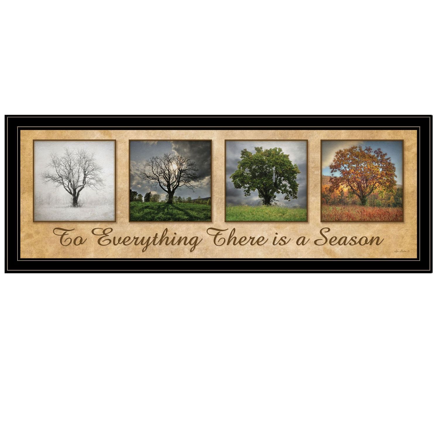 There is a Season by Lori Deiter, Ready-to-Hang Framed Print �C Black